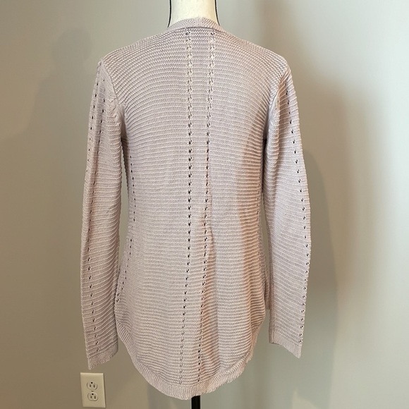 Belle by Bellidini Knit Cardigan Sweater SZ S Light Purple Open Front No Pockets - Picture 9 of 13